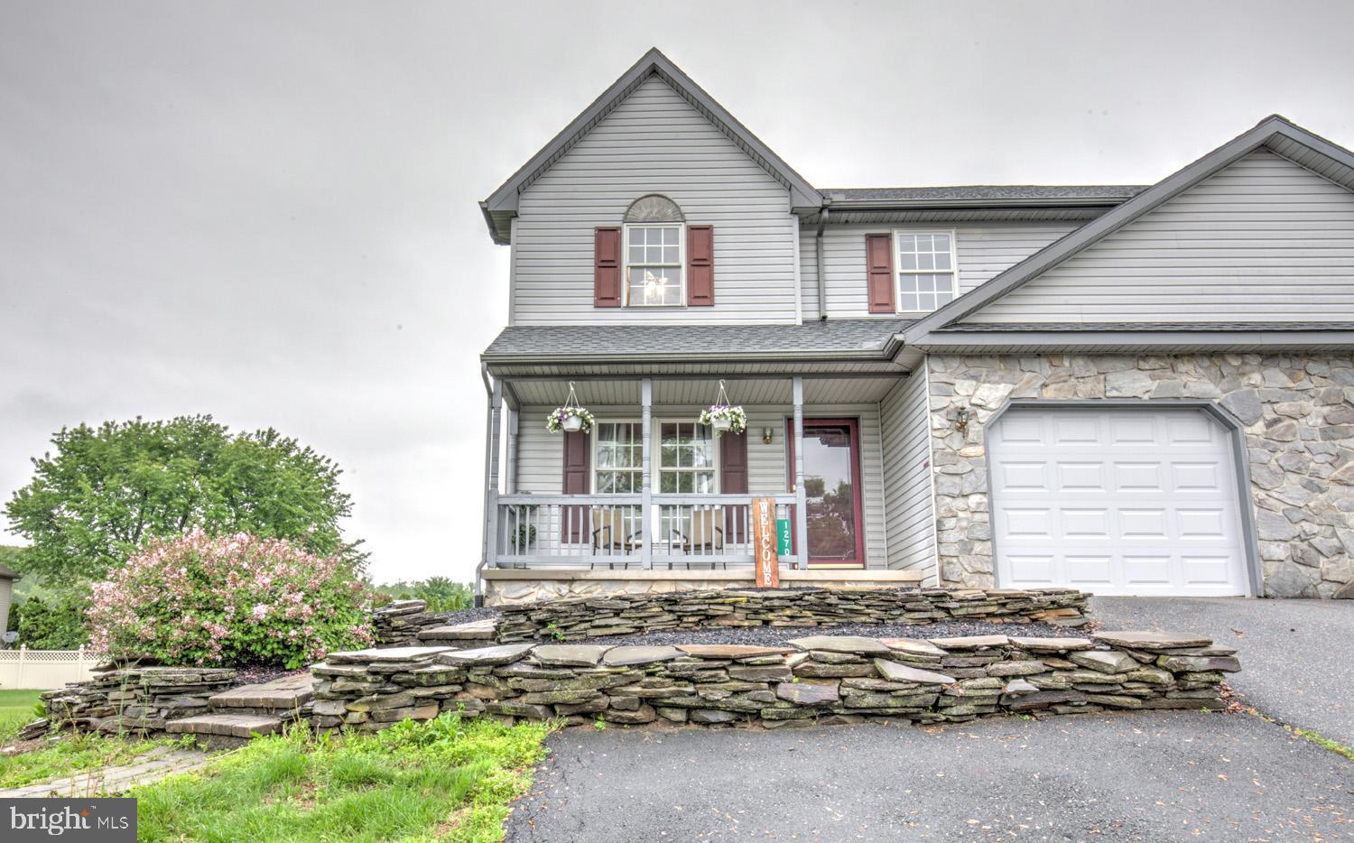 Spacious 3 Bedroom Semi detached home with open floorplan on the main level, large owners suite with vaulted ceilings and WIC. Convenient upstairs laundry and large backyard with deck & patio! Located only minutes from 222 & PA turnpike. Schedule your showing today!