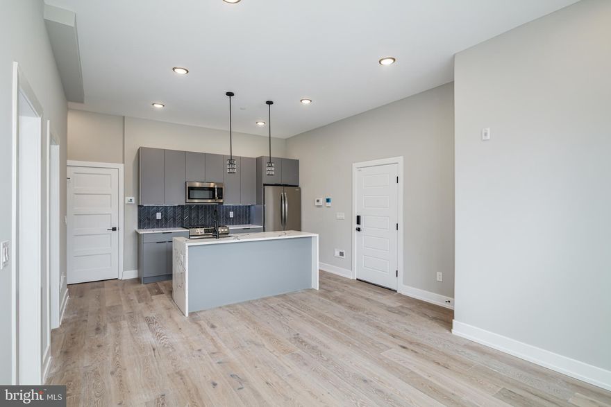*Photos are of a similar property with same builder.  This is currently under renovations.

This 2 bed/ 1 bath unit will feature a spacious and open floor plan. The kitchen features Hardwood floors throughout, with modern stainless steel appliances and ample cabinetry. Large rooms with  natural light,  central A/C and heating, as well as a washer & dryer.  Great location, close to University city with easy access to public transportation and I-76. 

Tenants are responsible for the following utilities: 
Water $50/mo flat fee (subject to change depending on the number of tenants)
Electric (based on usage) 
Gas (based on usage, if applicable) 
Internet