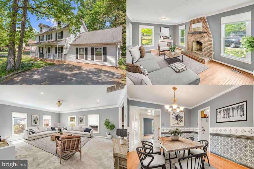 Welcome home to this spacious and unique property full of charm and opportunity—this home is ready for your personal touch! The large foyer opens to a formal dining room and a cozy family room with a wood burning fireplace. An oversized living room, offers endless possibilities and opens to a backyard deck shaded by mature trees. The kitchen is conveniently located near the laundry room and a half bath. Upstairs, the spacious primary bedroom features a private deck that overlooks the backyard. While some updates are needed, this home offers great bones, a functional layout, and loads of potential to make it your own!