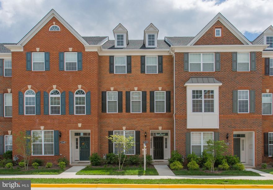 Practically new LUXURIOUS 4 bed 3.5 bath TH! Stunning open floor plan w/hardwood floors on 1st & 2nd levels. Huge kitchen w/ SS appliances, sparkling granite & breakfast area. Large windows flood this home w/ light! Master bedroom features en suite bath w/ his & hers sinks + large walk-in closet. Take in the sun on private deck! Convenient to LC Parkway, Dulles, 3 pools, walking trails & more!