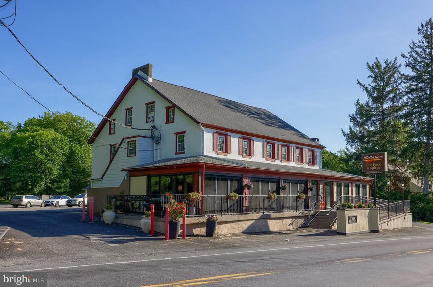 Manheim Township Restaurant for Sale. Owner is retiring after 41 years of operation. Turnkey operation with a great reputation. Historic Building (Extensive Renovations) in great condition. Large office on second floor with a separate private room for parties. Large parking lot that holds 60 cars. Total property is 1.47 acres. Porch area has accordion type folding doors that open for outdoor dining on nice days. Current operating hours are 3-9 Monday - Thursday. 12-9 Friday and Saturday. Closed Sundays.