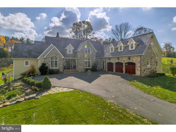 Situated on 13 private acres in the scenic hills of Southern Chester County, this 6000 square foot custom built home will not disappoint. Extraordinary craftsmanship, beautiful millwork, luxurious amenities, elegance with a relaxed feel, are sentiments that only begin to describe this one of a kind home. The main floor features the master suite, a study, the great room which you just have to see to appreciate, a formal dining room with a butler's pantry and a sunlit gourmet kitchen that even a professional chef would die for. On the 2nd floor you will find 3 en suite bedrooms each with a sitting room and/or desk alcove. The lower level is an entertainers dream come true with a media room, dance floor, kitchenette/bar, and a spacious home office with a private entrance that could easily be used as an in law suite or 5th bedroom. Additional features include radiant heated floors in all the bathrooms and the mudroom, 3 laundry rooms (one on each level,) 3 zone geothermal heating and cooling, fenced pool area overlooking the lovely patio and so much more. A relaxing retreat, conveniently located close to Delaware and Maryland but with all the advantages of country living.