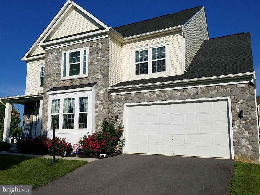 Nicely upgraded Canterbury model priced at Appraised value featuring 5 BR's, 4.5 BA.  This home has it all featuring two master suites one on main level and one upstairs.  Walk in closets in every BR, 2 story family room w/ hearth to ceiling stone faced gas fireplace, upgraded kitchen w/42" cabinets & Island.  Formal dining room has a bay window, In Law Suite in Basement w/full kitchen, family room & full bath. Amazing Hickory flooring in Basement.   Bedroom does not have egress.  Hot Tub conveys.  Home located on a corner lot.