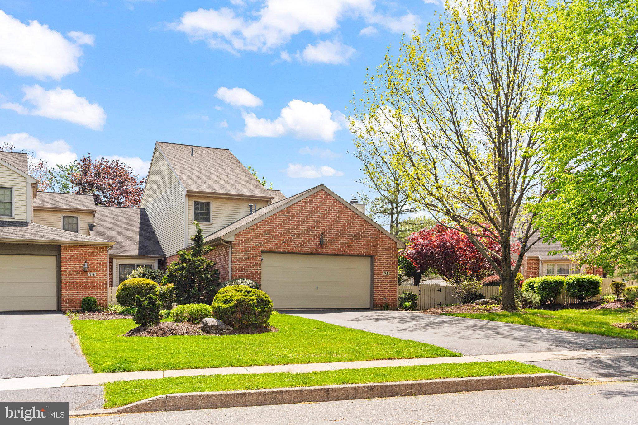 Welcome home to this impeccably maintained Brittany model in Hershey’s sought-after Cambridge Commons, just minutes from Penn State Health Milton S. Hershey Medical Center. This spacious 3-bedroom, 2.5-bath townhome offers over 2,500 square feet of thoughtfully designed living space with a rare first-floor primary suite and oversized two-car garage, ideal for those seeking comfort, functionality, and a refined, low-maintenance lifestyle.
Step into a vaulted foyer that opens into a sun-filled family room with soaring ceilings and a gas fireplace. Adjacent, the cozy sunroom/Florida room provides a tranquil year-round retreat, complete with carpet, window treatments, and a wall-mounted electric heater - perfect for early morning coffee or evening reading after call.
A formal living and dining area features a wood-burning fireplace (never used), recessed lighting, crown molding, and elegant chair rail detail, creating a welcoming space for entertaining or winding down. The kitchen is equipped with stainless steel appliances - including a brand new dishwasher and refrigerator (May 2025)) and 2021 oven - a flat-top electric range, and double sink.
The main-level primary suite offers plush carpet, a large walk-in closet, and a well-appointed en suite bath with quartz vanity, jetted Jacuzzi tub, standing shower, and recessed lighting. A first-floor laundry room with front-load washer and dryer and nearby powder room enhance daily efficiency. Upstairs, two additional bedrooms with walk-in closets and a full hallway bath offer ample guest or family space, while the open loft overlooking the family room adds natural light and architectural interest.
The oversized garage includes built-in shelving, attic access, and a utility closet with floor drain - ideal for active professionals. Recent updates include a gas water heater (2019), roof (2019), and HVAC system with whole-house humidifier, all covered by an annual service contract for peace of mind. The property is also protected by a transferable termite warranty through Hershey Termite.
Enjoy quiet moments outdoors in the Japanese-inspired courtyard with fresh mulch and professionally maintained garden beds. The $191/month HOA ensures stress-free living and includes lawn care, snow removal, and annual services such as fence painting and driveway sealing—making this an ideal fit for demanding schedules.
The owners are sad to leave their wonderful neighbors but excited for their next chapter after finishing fellowship training at Johns Hopkins. They leave with deep gratitude and hope the next owners will find it just as enriching and restorative.