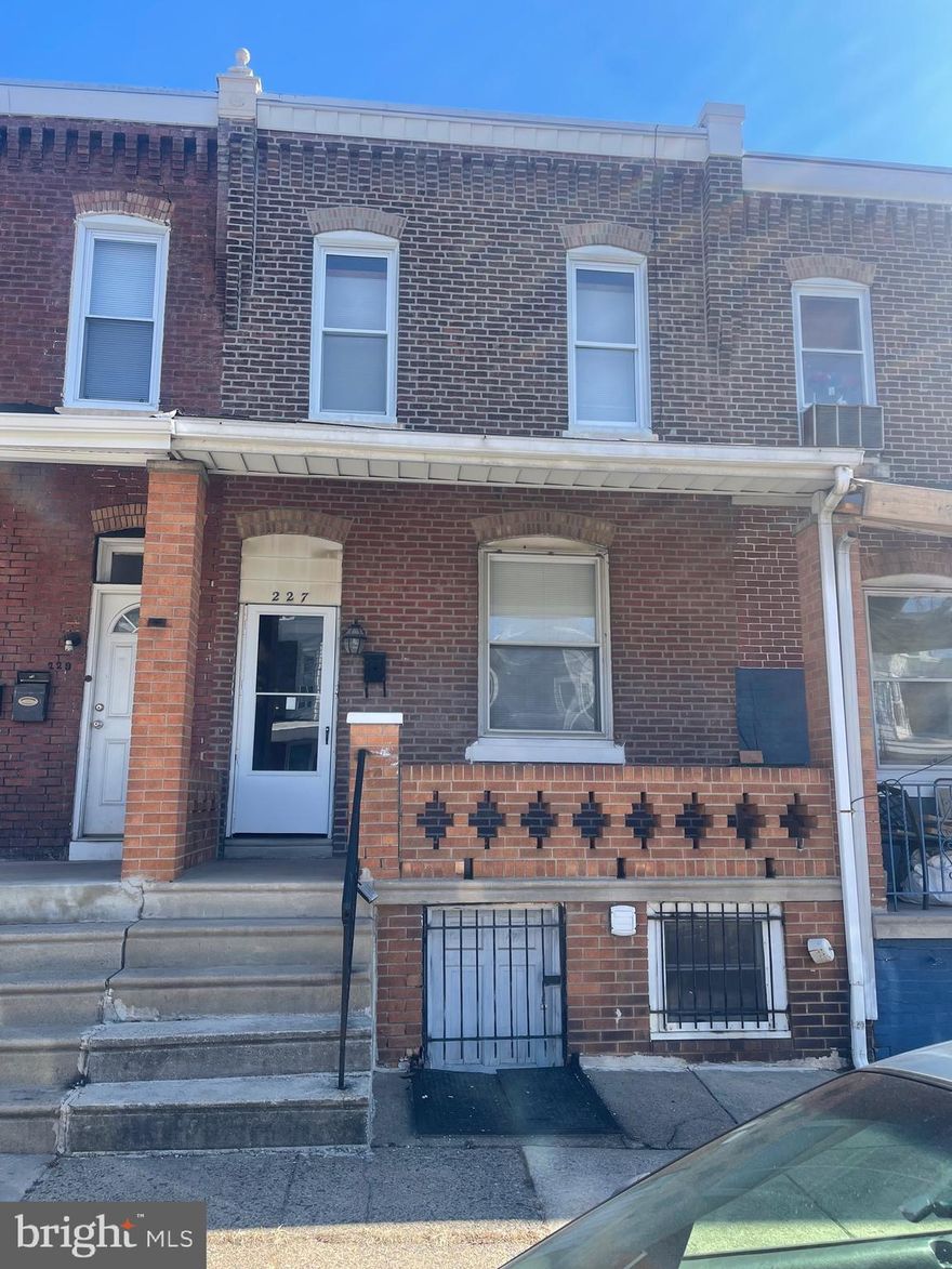 Welcome to this move in ready 3 bedroom 1/12 bath brick rowhome in West Philadelphia—an excellent opportunity for both investors and owner-occupants alike.  As you step inside, you'll be greeted by  living and dining area, with  space and functionality. The  3 bedrooms and full bath are located on the 2nd level and a full unfinished basement . Whether you're looking for a turnkey rental in a high-demand area or a  home to call your own, this property is a smart investment. Schedule your showing today