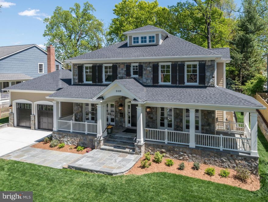 This gorgeous custom home with 3+ car garage and large pool-ready backyard is located on the sought after cul-de-sac side of Wehawken Rd. Seven sets of french doors provide access to wraparound slate front porch and oversized screened porch with wood burning fireplace and skylights. Gourmet kitchen with dream island and prep sink includes Thermador and Bosch appliances, two dishwashers, double ovens, and butlers pantry to dining room. Primary Bedroom Suite has sitting area, two sided fireplace to bathroom, and walk-in closet with custom wood shelving. Walkout lower level features kitchenette bar, theatre room with tiered seating, exercise room, 2nd laundry hookup, and two bedrooms. The sunny attic loft is the perfect creative lounge and home office. Custom details include built-ins in family room, study, stair landing, and living room; spray foam insulation, generator rough-in, gas line to grilling area, multi room speaker wiring, upgraded R-49 insulation in roof, and hot water recirculation system. Constructed by Edgewood builders and features approximately 7,300 finished square feet. Oversized three car garage with 13 foot ceilings can hold more cars by adding lifts.