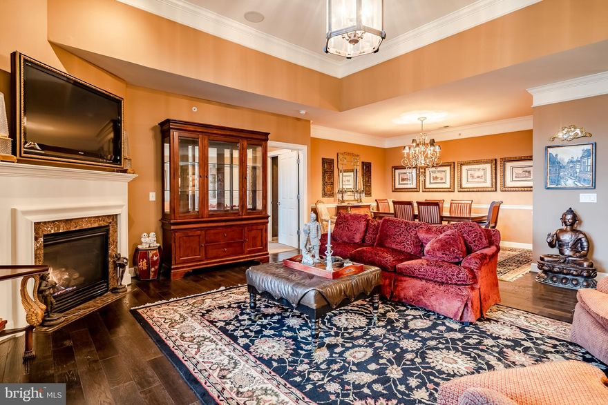 Welcome to 246 Cornerstone Drive offering 2 Bedrooma 2.5 baths and large Den ttaling 2004 square feet of luxury living. This elegant4th floor penthouse  home at Terrazza Newtown Square shows like a model home and is in  move-in condition.  Just painted and new carpets installed  in  the Den and Bedrooms.   Terrazza is the perfect solution for the buyer looking to downsize, and who desires freedom from home maintenance without compromising on space. Walk into the open floor plan living room with corner gas fireplace, beautiful hardwood floors and entrance to spacious terrace overlooking the picturesque Terrazza courtyard. Enjoy your morning coffee on the terrace listening to the gentle flow of Terrazza fountains.   The great room boasts a dramatice 12 foot elevated roof line that carries forward to the expansive terrace.   Only penthouse units at Terrazza feature this dramatic elevated roof line.  The formal dining room is spacious and can accomodate your family dinners and holiday gatherings. You can also entertain at the kitchen counter bar adjoining the amazing cook's kitchen with stainless steel appliances, granite counters, pantry, and large double window over the kitchen sink. There is a spacious den which can be used as an office or additional accomodations for overnight guests. There are two master bedroom suites both with en-suite baths and very generous walk-in closets. The main master Bedroom suite features a double sink vanity, linen closet, oversized shower and whirlpool soaking tub. Completing this unit is a powder room off the foyer and a laundry area off the kitchen with a full size washer and dryer. Included with the sale are two indoor parking spaces  (11 and 12) and an an expansive  storage area (#34) on the garage level.  (this is one of the rare units has comes with the large size staroage room.)  Both bedrooms have large en-suite baths and feature large walk-in closets with custom walnut inserts.  Many extra features including a reverse osmosis water filtration system, sound system and top of the line custom closets.   No need to drive to the gym as the Terrazza clubhouse features a fully equipped fitness center, locker room facilities and a steam room. The clubhouse also has a full size kitchen, billiards, card room and a library.   The  owners also enjoy their own tennis court and outdoor pool area.   All  Terrazza amenities are included in the monthly HOA fee.   Terrazza is very convenient to country clubs, shopping, dining, Ridley Creek State Park, Whole Foods, market and minutes from Media, Paoli, Bryn Mawr and the entire Main Line area.  If you are looking for elegance and easy living  Terrazza is  a "must-see"  option.   The community is professionally managed by Robert Wise Management company.   There is a $500 move-in fee and $2000 capital contribution at settlement.  There is a mandatory special assessment for balcony improvements through April 2023 .  ($229.00 per month through April 2023)