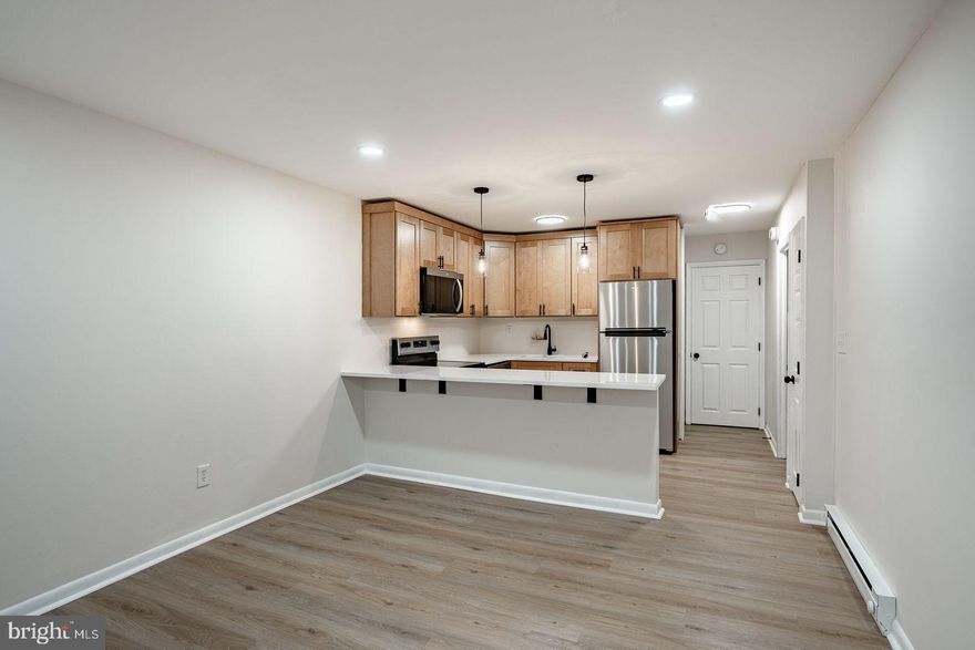 Welcome to your new home at 300 N Penn St W9, West Chester, PA! This beautifully renovated two-bedroom, one-bath apartment offers the perfect blend of modern comfort and convenience just steps from downtown. The bright and open layout features luxury plank vinyl flooring throughout—no carpet to maintain—and a stunning modern kitchen with stainless steel appliances, custom cabinetry, and a sleek center island ideal for cooking, dining, or entertaining.

The apartment also includes a washer and dryer in-unit for your convenience and off-street parking for added ease. Recessed lighting and thoughtful design details create a clean, contemporary feel throughout the space. Located in a highly walkable neighborhood, you’ll be just minutes from West Chester’s vibrant downtown scene with its restaurants, cafés, and shops.

Rent is $1,995 per month and includes snow removal. Tenants are responsible for electric, water, sewer, trash, and internet.

Please note: Due to township occupancy regulations, this property cannot be leased to students.