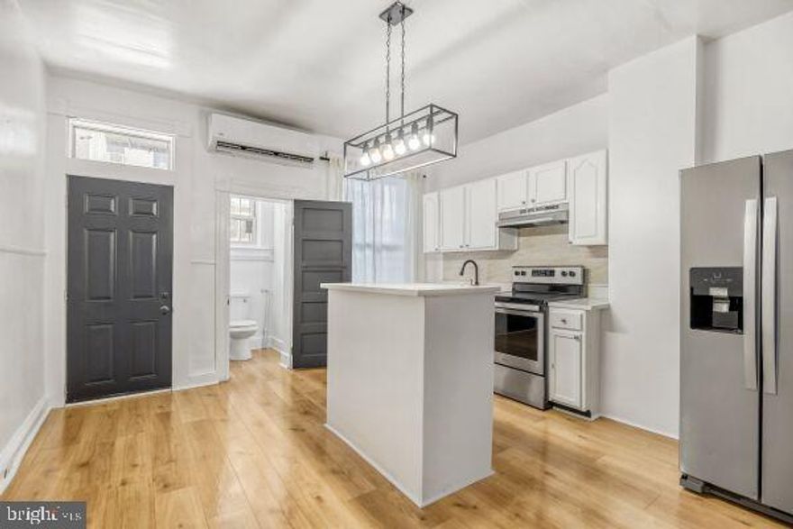 Welcome to this beautifully updated 3-bedroom, 2.5-bath with ceramic tile and modern updates to the home. It's offering three finished levels of flexible living space, the basement can be a 4th bedroom — perfect for multi-generational living, rental income, or anyone seeking extra room to spread out. Updated HVAC mini split unit central air in the summer and heat in the winter to keep the home cool and warm. The main level features a bright and open layout with a spacious living area, dining space, and a well-appointed full kitchen with island, chandelier & quartz counters. A convenient half bathroom completes this floor, making it ideal for both everyday living and entertaining. Upstairs, you’ll find three bedrooms and a full hallway bathroom with Ceramic tile & Luxury flooring, all filled with natural light and designed for comfort. The fully finished walkout basement is a standout feature — recess lighting, modern painting offering a fully renovated 2nd full bathroom w beautiful ceramic tile and finishes. This level is perfect as an in-law suite, guest space, home office setup, or potential entertainment area with a laundry area in the rear sectioned off. Beautifully updated exterior with roof updates, rear siding updates, front and rear of the house has been fully painted with a modern touch and fenced in cement yard perfect for small oasis set up. This is priced to sell and won't last, schedule a visit today. We welcome investors, 1st time home buyers and all. Ask about seller’s assistance!!!