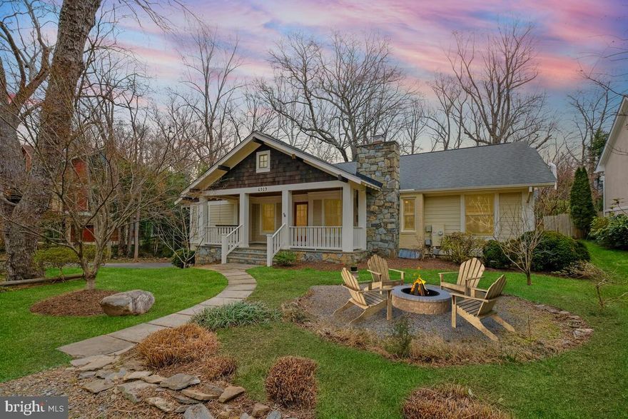 Step into this charming custom Arts and Crafts Bungalow, boasting an open  floorpan layout with a spacious unfinished basement and an oversized two-car garage with ample room for a workshop. This home offers flexible one story living with room to expand into the unfinished lower level. Nestled in the heart of the peaceful bedroom community, serene Cabin John Park, this gem is just a stone's throw from the Nation's Capital. Situated on an unusually large, 30,000 square foot lot, it offers tranquility and privacy, with the added perk of being within walking distance to the picturesque C&O canal and Macarthur Plaza which offers a variety of services and restaurants including Fish Taco, Sal’s Italian Kitchen, Bethesda Co-Op Food Store, and Salon Jean Day Spa. The home is also near Cabin John park which offers tennis, basketball, playgrounds, fields, covered picnic tables, and a space for you to enjoy infinite outdoor actives. In addition, the Clara Barton Neighborhood Recreation Center offers a variety of fun and exciting programs for all ages.

Fresh to the market after 24 years, this home has been lovingly renovated and thoughtfully expanded in 2004. Step inside to discover a bright and airy open floor plan, featuring either four bedrooms or three plus a den, and three full baths. The formal living room sets a cozy tone with its fireplace, while the expansive family room addition boasts vaulted ceilings, a gas fireplace, and walls of windows that seamlessly blend indoor comfort with the beauty of nature.

The gourmet eat-in kitchen is a chef's dream, equipped with nearly new stainless appliances, a separate island, and gas cooking, all illuminated by a stunning custom skylight. Retreat to the luxurious primary bedroom, complete with tall vaulted ceilings, recessed lighting, and a spa-like ensuite featuring an air-jetted tub, separate shower, and heated electric tile floor, in addition there is a  huge, walk-in, primary bedroom closet.

Outside, indulge in the lavishly landscaped lot from multiple vantage points, including a rear deck accessible from the third bedroom's French doors, a cozy wood-screened porch, and a covered front porch, all crafted with beautiful Ipe wood. The oversized two-car built-in garage offers convenient access from the lower level, where you'll find a spacious unfinished area ideal for storage or future expansion.

Throughout the home, rich hardwood floors and matching molding exude warmth and elegance, complemented by custom wood doors, hardware, built-in shelves, and butcher block countertops. The home has been freshly painted for the sale using Sherwin Williams Alabaster color so it is ready for the new owners. And with the added security and convenience of a whole house generator, you can rest easy knowing you'll stay safe and operational during any power outages. Also there is an accessible, floored attic which can be used for additional storage.

This home is perfect as it sits or certainly lends itself to upward expansion for someone seeking even more space. Currently the tax records list the interior space of the home at 4,256 square feet. 

Don’t miss this opportunity. Priced to sell at $1,275,000.00 this spectacular offering will surely sell fast.