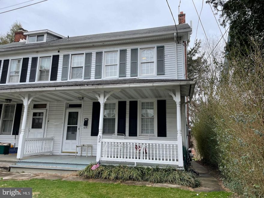 Save thousands in Millersville University dormitory fees !  Turnkey investment literally 2 blocks from Campus.  Rented to family members, the property is in good shape.   Located on a 1 way street with a mix of students and resident owners 2 doors away.  Enter past the classic covered front porch to a large and comfortable living room with original oak hardwood floors in great shape.  This leads to a classic formal dining room with a built in bar.  Beyond is a truly huge eat in kitchen with side door to a second covered porch.  Better yet is a half bath for visitors' convenience.  Upstairs you'll find three large bedrooms.  The full bath here is kept neat and clean (as is the kitchen)  The 3rd floor is a finished room, but please note, municipal rules do not allow it to be rented as a 4th bedroom,  In the basement is a newer boiler and oil tank, radon system and electric service entirely replaced during the sellers ownership.  The sellers had their own children living here as students, and made certain everything was in safe sound condition.  Even the sidewalks !  the back yard is long and provides off street parking at the end of the lot, and an appealing place for outdoor living.  Fully rented - probably under market at $1500 per month plus utilities, the property is a money maker as an investment.  If you have students at Millersville - this one is a no-brainer for its good condition and proximity to campus.   Leases end this school year, so get you kids in for next year !
