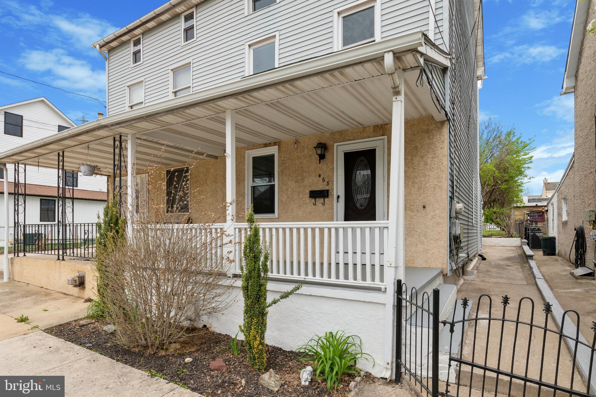 Welcome to this charming 3-bedroom, 1-bathroom twin home that blends classic character with modern updates.
Steps from the Schuylkill River Trail, Cross County Trail, a short walk to the Conshohocken Train Station, this is the perfect blend for anyone looking for a suburban lifestyle with all the perks of city living.
Begin your tour on the welcoming front porch—perfect for enjoying a morning coffee or evening unwind.
Through the front door, step inside to find the living room opening into a spacious dining area, both featuring vinyl wood-look flooring that add warmth, durability, and continuity throughout the main level. The recently renovated kitchen is complete with stainless steel appliances, electric cooking, new countertops, and access to the back patio and fully fenced-in backyard—ideal for your furry friends, entertaining and relaxing outdoors.
The property is a rare street to street lot. Spanning from New Elm Street to Old Elm Street, providing ample parking, and unlimited opportunity for a garden, playset, dining al fresco, and more!
On the second floor, you’ll find the primary bedroom and an updated shared hallway bath with a tub/shower combo and new fixtures. The primary bedroom, located in the front of the house, features a serene river view.
Walk up to the third floor for two additional bedrooms, perfect for a gym, office, art studio, or playroom.
Recent updates include a new roof (2023), new HVAC system (2024), new kitchen (2024), and updated bathroom (2024), ensuring peace of mind for years to come.
Parking is a breeze with up to four off-street spots accessible from Old Elm Street. This home also offers unbeatable convenience with easy access to I-76 and I-476, steps to the Train station (perfect for city commuters) and just minutes from the vibrant dining, shopping, and nightlife of Conshohocken.
Schedule your tour today and make your homeownership dreams come true!