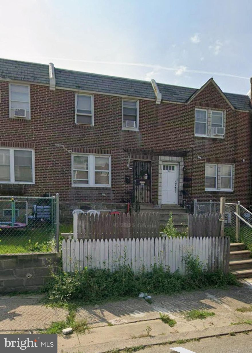 Tenant occupied row home located in the Castor Garden neighborhood.  The lease is currently month-to month. New hot water tank was installed in Nov 2025.  Roof is approximately 7 years old.  Property is being sold in as-is condition.