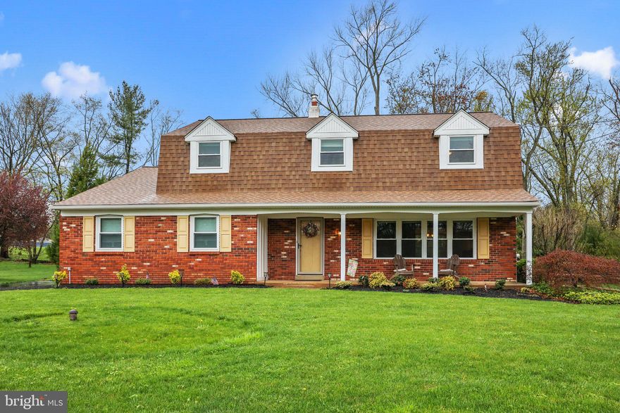 Rent this beautiful 4-bedroom, 2.5-bathroom Colonial nestled in the esteemed Council Rock School District, offering a fully fenced-in backyard spanning over one acre of picturesque land on a tranquil street, backing up to Chandler Baseball fields.  This large home is perfectly situated within walking distance to Newtown Boro and the charming Village of Newtown with restaurants and shopping.

As you approach, a covered front porch warmly welcomes you, inviting you to enjoy your morning coffee while taking in the peaceful surroundings. Stepping inside, the foyer guides your gaze seamlessly through the house to the expansive, sunlit kitchen.

Enter the bright and airy kitchen, where granite countertops, under-cabinet lighting, recessed ceiling lights, and ceramic tile flooring accentuate the central island with an under-counter mounted stainless steel sink and counter seating. Natural light floods the space from large windows and two skylights, complemented by an Anderson sliding door leading to the oversized deck overlooking the fully fenced yard with views of a serene stream beyond.

The main level flows effortlessly from the formal living room to the dining room, while the cozy family room beckons with its wood-burning fireplace and built-in wood storage. Completing this level is an oversized two-car garage, laundry/mudroom, and half bath for added convenience.

Upstairs, find sanctuary in the primary bedroom boasting a remodeled full bath, walk-in closet, and storage room. Three additional spacious bedrooms and another remodeled full bath complete the second level.

The basement offers ample storage space and is meticulously maintained. Situated on the edge of Newtown Creek amidst mature trees, the property ensures ultimate privacy. The sprawling yard is perfect for gatherings and provides unparalleled seclusion.

Updates include a new A/C (2020), oil furnace (2021), and whole-house water system (2018). Don't miss the chance to make this meticulously maintained residence your home!