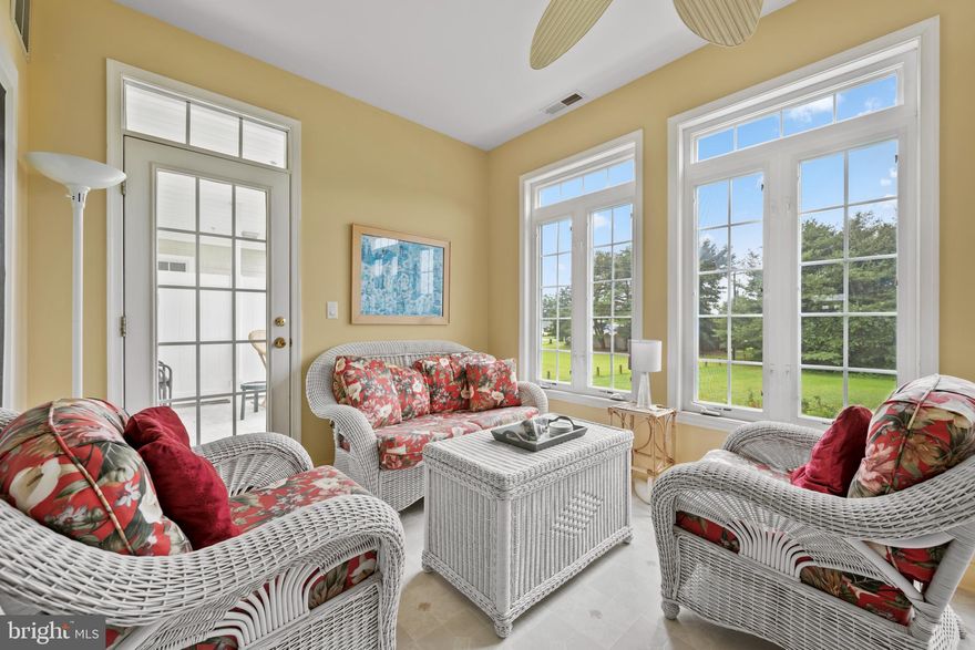 Now Available, this spacious and bright 3BR, 2 Bath Condo plus a Sunroom can be yours for year-round, vacation home or rental investment or a little bit of both. Located in a convenient Lewes location in an Elevator building.  Luxury Vinyl Plank flooring greets you as you enter and runs through the living/dining and kitchen. A large Sunroom overlooks open space within the community and also opens to a balcony which is also accessed from the Primary Bedroom. All you need do is move in to begin enjoying this home and location. Home is being sold completely furnished. Rentals are permitted with a 7 nite minimum.