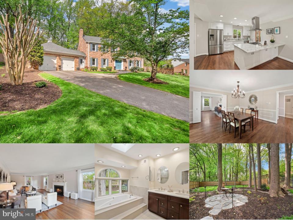 Exquisitely Renovated Large 4BD / 3.5BA Colonial situated on a professionally landscaped half acre lot in private cul-de-sac. The Bradley Manor subdivision offers a highly sought after quality of living and highly desirable location with the amazing school pyramid of Burning Tree Elementary, Thomas W. Pyle Middle, & Walt Whitman High. All three schools rank extremely high . Beyond the premier location this home boasts numerous updates and renovations throughout. Painted entire home (2018-2022) New hardwood flooring in foyer, family room, kitchen, and breakfast nook (2018), Re-stained and refinished hardwood flooring throughout entire house (2018), Completely remodeled kitchen with updated ss appliances (2018), Completely remodeled master bathroom (2018) Completely remodeled powder room (2018), Ceramic flooring in laundry room (2018), Vanity and countertop (but master bedroom) (2018) Walk-in closet storage system (2 closets) (2018), Crown molding throughout (2018) Light fixtures throughout entire house (2018), Paved walkway (front of house) (2018), 8x12 shed (2018), Radon remediation system (2018), Roof with 40-year shingles (2019), Added wide gutters and downspouts (2019), Replaced garage doors & openers (2019), Replaced all ceiling fans (2019), Exterior light fixtures replaced (2021), Added additional exterior drainage system (2021), Completely renovated hall bath (2022), LVT Flooring in basement (2022). The home also has an addied water filtration system. This is truly a move-in ready turn key home. Should you need to commute or enjoy dining out, the home offers excellent access to the best of Bethesda's shopping and restaurants. The home sits in great proximity to routes 270 and 495 and offers a convenient quick commute to NIH and downtown. Do not miss out on your opportunity to call this beauty HOME!!!