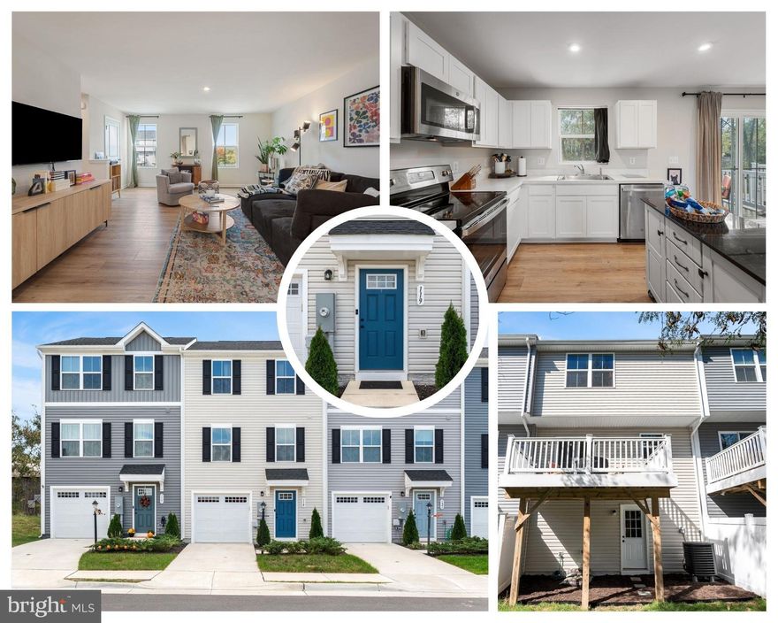 Beautiful three-level townhome in the Enfield Knolls community of charming Middletown, VA. The open floor plan is filled with natural light and features a modern kitchen with stainless steel appliances and a moveable island that conveys. Enjoy durable luxury vinyl plank flooring, a composite deck for outdoor relaxation, and the convenience of bedroom-level laundry. With 3 bedrooms, 2.5 baths, and a walk-out basement offering great storage space and access to the backyard, this home has it all. Ideally located near commuter routes to both I-66 and I-81, and with trash collection handled by the Town of Middletown, this is easy living in a great location.