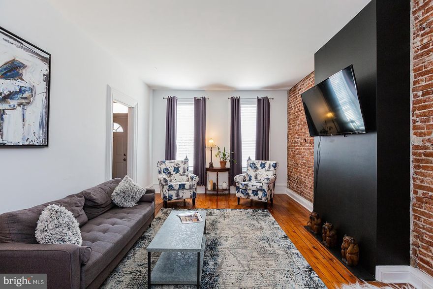 Stunning spacious  4 Bedroom , 1 1/2 bath  detached home well cared for and updated with a beautiful fenced in backyard for private cook outs and entertaining. This amazing home offers a large living room, formal dinning room, convenient first floor powder room, and a great second floor balcony. highlights include well taken care of hardwood floors throughout the home, Exquisite exposed brick walls, and title backslash in kitchen along with a island in kitchen. Air conditioning installed in June of 2019 ,New hot water heater installed in October 2020 ,New stove and microwave installed in July 2021. Boiler upgraded in October of 2020.  Home comes with all appliances including washer and dryer and extra refrigerator. in basement. This home is move in ready and Ready for YOU!.
Homes comes with a 1 year home warranty with First American home warranty to Boot!
Book your private showing today. Don't miss out on this great home in uptown Columbia Boro.