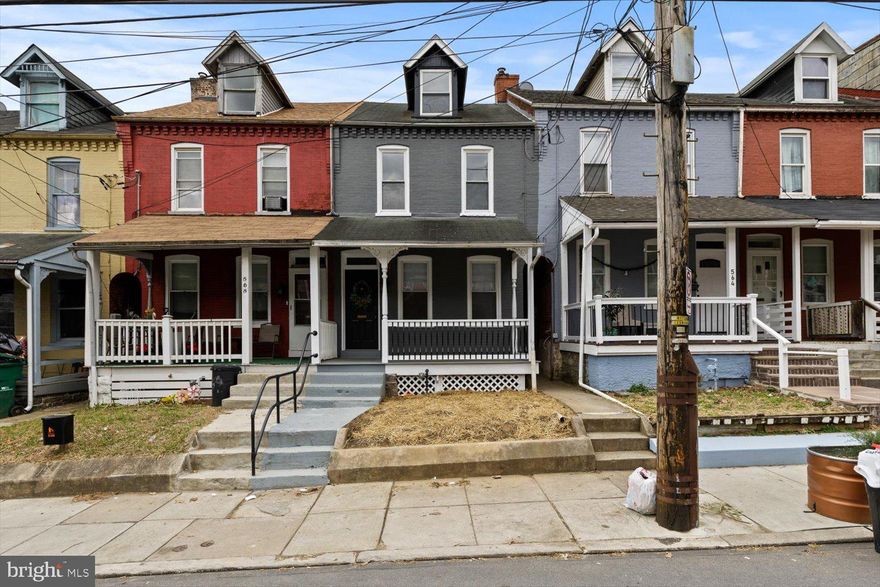 Welcome to 566 Pershing Avenue! This 4 bed 1 bath rowhome boasts 1307 sq ft of remodeled living space. Walk through the refinished front porch and into the living room which has new vinyl plank flooring, a ceiling fan, fresh paint, and vinyl windows. The dining room flows into the kitchen which has gray soft-close Shakir cabinets, a granite countertop, and stainless steel appliances. The 1st floor powder room has a new vanity and is tucked away in the corner of the kitchen. Upstairs the carpeted bedrooms are spacious and the 2nd floor full bathroom has been remodeled with a tub surround shower and a new vanity. The basement is a great additional storage area and the backyard is private and fenced in. The painted exterior really makes this home stand out. With great bones including forced air natural gas heat and vinyl windows, you don't want to miss this property. Don't miss your opportunity for affordable, turnkey living in Lancaster City and schedule your showing today!
