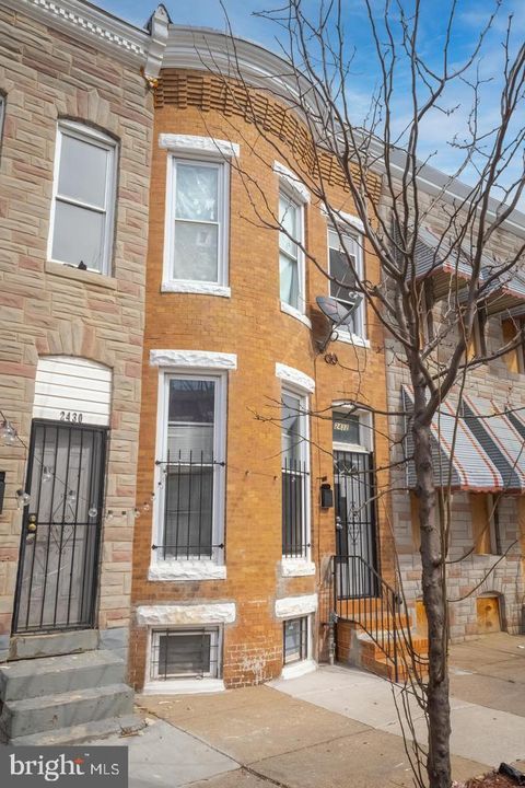 Townhouse For Sale - 2432 E Lafayette Avenue<br/> BALTIMORE, MD 21213