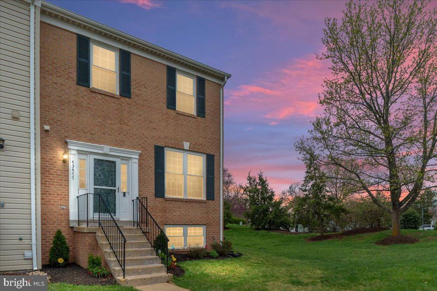 Welcome to your future home!. This lovely End Brick Front End Unit home located in the heart of Ashburn Farm Community. This exceptional corner townhome is situated on a premium lot with no homes directly on the back or in the front, this residence provides a peaceful retreat offering unparalleled privacy and serene green views. The home offers 3 fully finished levels, as you step through the front door, you are greeted by a bright and natural light-filled interior. Main level has Hardwood Floors, Powder room with newer flooring and Cabinet. Incredible Kitchen with large table space area and breakfast bar. This home boasts three generously sized bedrooms, each designed with comfort in mind. The Master Bedroom with Vaulted Ceilings and Ceiling Fan, Walk in Closet, Master bath has been updated with newer floor, Shower and Whirlpool tub with jets. Two additional bedrooms and one full bathroom round out the upper level ensuring convenience for all. The Lower-Level Recreation Room has a Carpet, wood burning fireplace, custom built in cabinets and desk area, also the full sizes screen, HD projector and round sound system will stay. Full Bath with newer tile and vanity. Storage underneath stairs.
 The MUST–SEE home has been enhanced over the years including Kitchen has Quartzite Counters and complementing Back Splash. Deck freshly stained (2025), Fence (2021), Sliding door (2021), Dishwasher and Refrigerator have been replaced (2020), All BRAND-NEW WINDOWS (2022) through the ENTIRE home to allow for plenty of natural light. Large Laundry Room with full size washer & dryer (2016) and Utility Sink and Work Room. HVAC was replaced in 2012; Humidifier replaced 2020; Roof replaced 2015. Walk to shopping and Windmill Community Pool; Bile Path that links to W&OD trails and Dinosaur Park is a short walk on bike path. There is a Park & Ride at Dulles Park & Ride within 5 miles of home. Move-in ready!