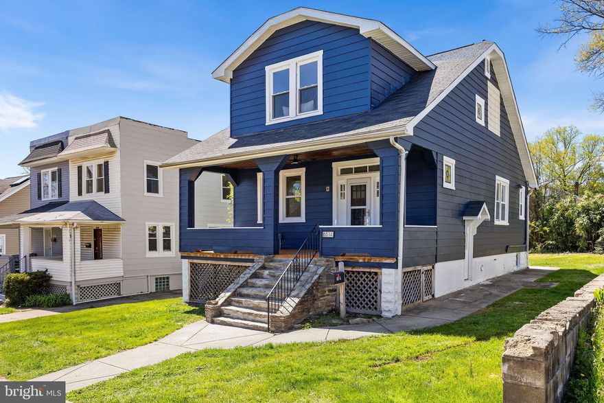 Welcome to 6514 Rosemont Ave! This turn-key home offers 3 bedrooms and 2 full bathrooms. Upon entering, you're greeted by an open floor plan, recessed lighting, new LVP flooring, fresh paint and a charming living room with stained glass windows offering timeless charm. The beautifully updated modern kitchen features quartz counters, tile backsplash, breakfast bar, and new stainless steel appliances. Upstairs, discover 3 bedrooms. The upstairs full bathroom offers modern and luxurious finishes, new tub and tile surround, and an upgraded vanity. The fully finished lower level is perfect for a family room, guest space or home gym and also offers an additional fully updated full bathroom. Outside enjoy the expansive covered front porch and back porch. Conveniently located near restaurants, shops, and parks, a quick drive to Baltimore’s Inner Harbor, White Marsh Mall, and commuter routes to 695 and 95.