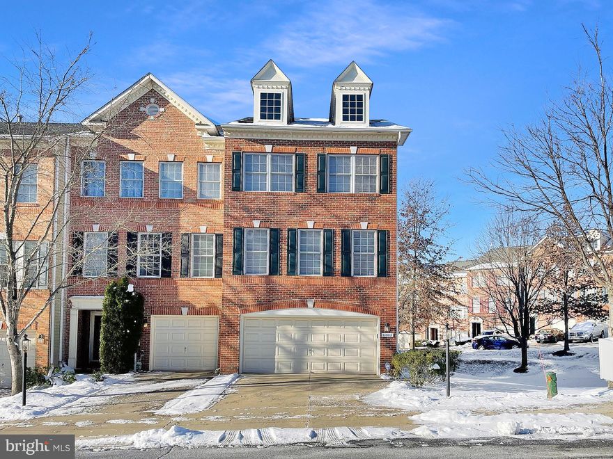 Beautiful, move-in-ready, three-level, 4 bedrooms, 3.5 baths end-unit town home in the Cherrytree Park community and highly sought after school district. This stunning home has a private side entry next to a wonderful, open green space. Main level boasts 9 foot ceilings, hardwood floors in living, dining and kitchen, an open floorplan and tons of natural light throughout. Gourmet kitchen with stainless steel appliances, granite counter tops and gorgeous 42" cabinets. Lovely sunroom with gas fireplace which opens to the covered deck. Upper level master suite with private balcony, vaulted ceiling and master bath with soaking tub and separate shower. Two generous bedrooms, laundry, and full bath complete the top level. Lower level with garage entry features a bedroom, full bath and walkout patio. HVAC updated. Backyard opens to common area with lots of green space. Great commuter location close to routes 29 and 216! Right down the street from Maple Lawn shopping and restaurants! Offers are due 5PM Monday 1/24/2022 but seller reserves the right to accept an offer before deadline