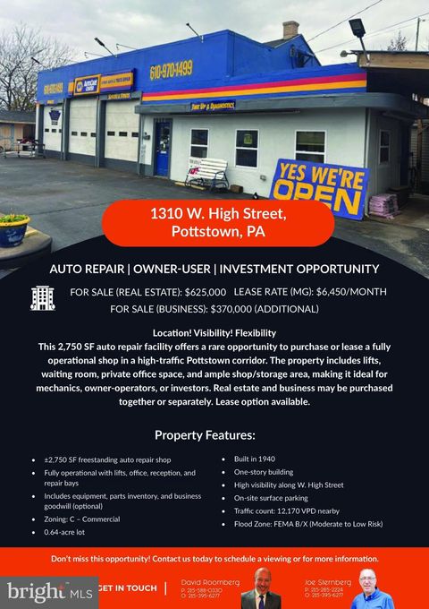 1310 W HIGH STREET POTTSTOWN PA 19464