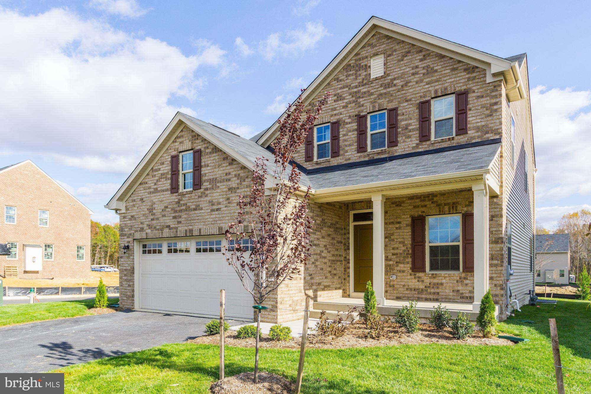 TIMOTHY BRANCH SINGLES in Brandywine, Maryland presents an IMMEDIATE MOVE IN READY THE BALLENGER over 2600+ square feet with tons of features and upgrades included. The Ballenger built on a corner lot with a 2 sides brick (front & one side), 2 car garage, 4 bedrooms, 3.5 bathrooms, finished recreation room, upgrade kitchen with stainless steel appliances, large center island with granite countertops and sink, and much more. Other homesites are available. Realtors are warmly welcomed and appreciated. Take advantage of this great opportunity to own this beautiful home built on a corner lot with front & side brick. Photos shown are representative only.
