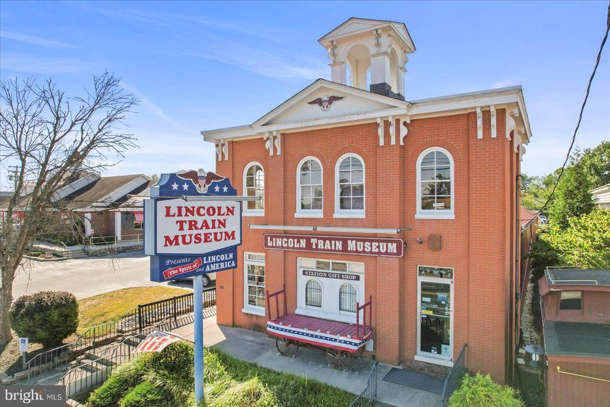 FOR SALE – The Gettysburg Lincoln Train Museum!!  STEP ABOARD HISTORY with this rare opportunity to acquire the famous Gettysburg Lincoln Train Museum, located in the heart of historic Gettysburg and surrounded by the very battlefields where our nation’s story was written. This turnkey offering includes approximately 6,000 sq. ft. of building space situated on a prime lot just steps from the battlefield, directly across the street. The sale encompasses not only the property but also the full contents of the museum, including multiple historic displays, relics, antiques, artifacts from numerous eras, working model train layouts, statues, and an immersive film experience that depicts President Lincoln’s legacy and funeral train journey with hydraulic motion effects. The package also includes the gift shop inventory, business name, and LLC, providing a fully operational enterprise ready for new ownership. The museum is equipped with two public restrooms, office space above the museum, and is ideally positioned among Gettysburg’s hotels, museums, and restaurants—ensuring steady visitor traffic. This is a true turnkey operation with endless potential for growth through extended hours, special events, and creative programming. Don’t miss your chance to own a one-of-a-kind piece of Gettysburg history and make it your own. More videos, information, and potential uses available upon request.