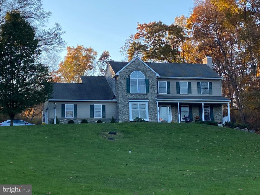 Situated on a 2 acre lot, this custom built, one owner home has been meticulously cared for. The exterior offers Carolina beaded siding, stone and beautiful landscaping with natural stone retaining walls.  Inside, you will find an open floor plan, kitchen with granite counters, and a spacious family room with a stone, wood burning fireplace. The owners suite features a vaulted ceiling, walk in closet, and bath with soaking tub and shower.  A large screened porch overlooks the private rear yard and heated saltwater inground pool which features a waterfall and brand new liner. The whole house generator with load management will supply power to run the entire home. An oversized 2 car garage and 24 x12 shed allow for plenty of storage. Don't miss this private, peaceful, setting overlooking a pasture with a stocked trout stream.