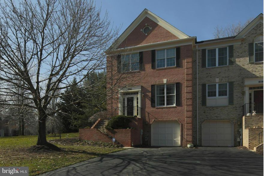 Pristine, spacious, end-unit townhome for sale in sought-after Ellicott City by original owner. Feels like single family home with an open and generous floor plan. Enjoy wooded views, lots of natural light, hardwood floors, multiple fireplaces, huge master suite, and spacious garage. Great location for commuters in Veterans, Ellicott Mills, and Centennial school districts. HVAC contract transfers.
