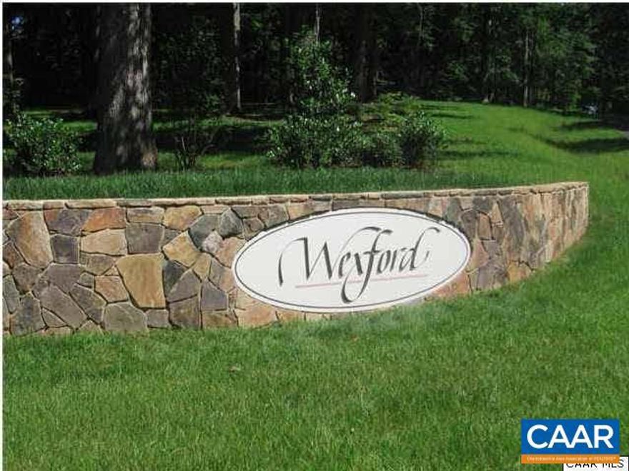 Spacious lot in Wexford which is conveniently located just off of the US Rt 29 corridor (close to NGIC, DIA, the UVA Research Park, the Airport, Hollymead Town Center and the Gateway Center). Set in the rolling VA hills with exceptional vistas, a community lake/amenities, and attractive/natural common areas.,Wexford (www.wexfordcommunity.com)