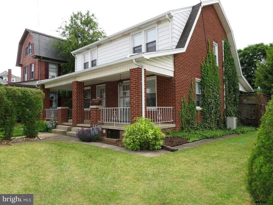 Well maintained 2BR 1FB brick home w/c-fr porch. LR & Formal DR w/wood fl. Kit w/some appls, brfast bar, shutters, & c-fan. 2 nice BR on 2nd fl w/carpet. Enjoy a raised patio deck off Kit. Also a concrete patio area below, & conversation area on side of one car det garage. Close to Lakes Williams & Redman, York Twp Park Trail, hiking, kayaking, & access to Rt 83.