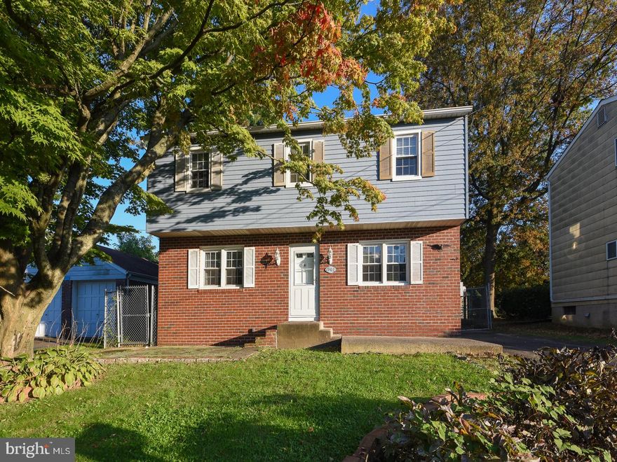 Cozy three bedroom, two full bath, single family home for Rent in desirable "Abington Woods" in Abington School District.  Hardwood floors throughout the entire house (except for kitchen), including the large living room with door leading out to nice-sized patio, perfect for entertaining family and friends, and spacious fenced-in rear yard with storage shed.  A generously-sized kitchen features plenty of counter and cabinet space, newer Samsung stainless steel appliances, and ceiling fan.  Upstairs, the primary  bedroom possesses abundant closet space and ceiling fan.  The other two bedrooms have ample closet space as well.  The full bathroom on this second floor has a tile floor and pedestal sink.  The full, finished basement boasts a tile floor, along with recessed lighting, a full bathroom with stall shower, laundry room, plus a separate storage area.  Bonus features of this property include central air conditioning, washer, dryer, and refrigerator,  freshly painted, new vinyl planked flooring in the kitchen, 2-car off-street parking, and a great location!! Convenient to all major roads, restaurants, and shopping at The Willow Grove Park Mall! First and last months rent, plus one month security deposit due upon signing. No pets & no smoking.