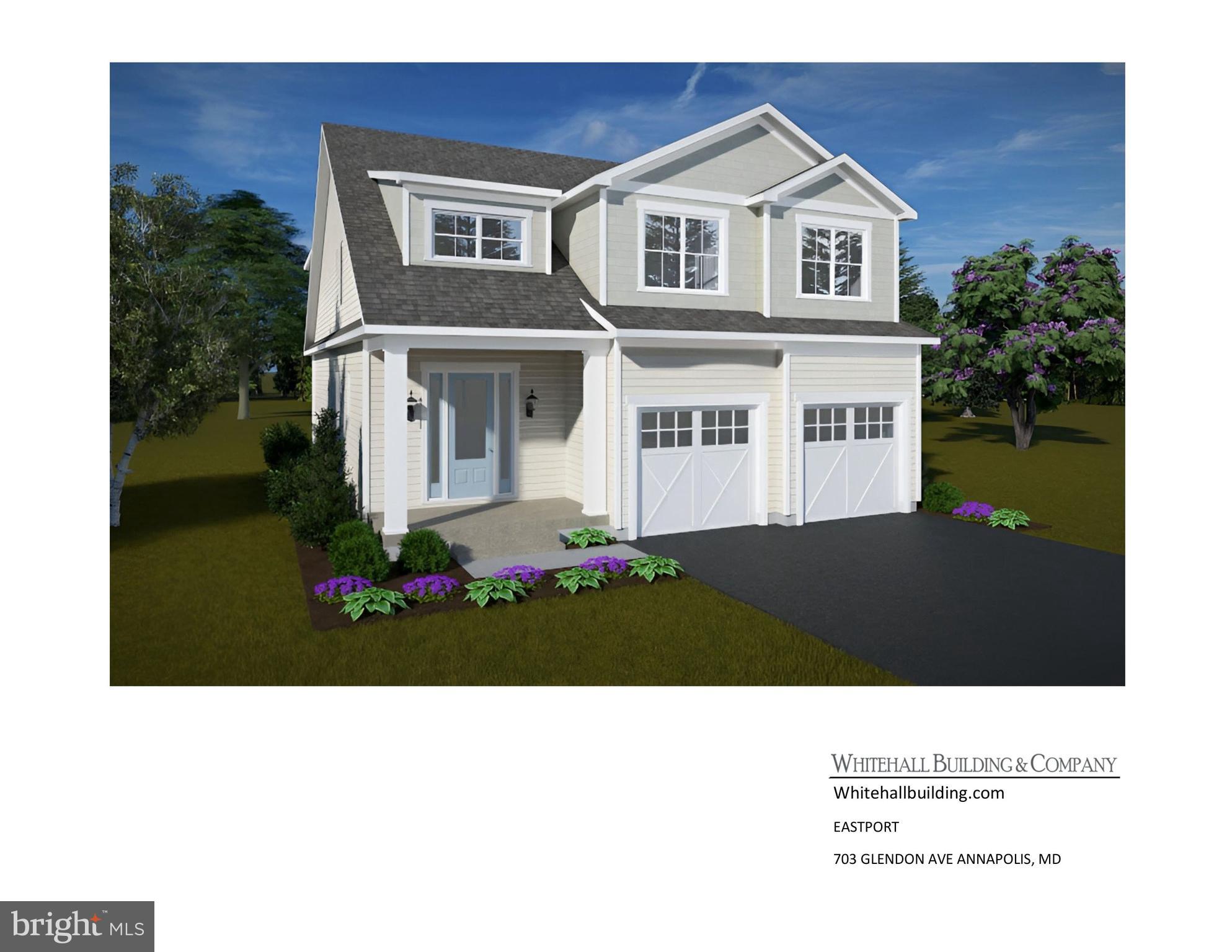 Stunning Waterfront New Construction 0n Back Creek in the Eastport area. Don't miss this rare opportunity to build your dream home in one of Annapolis’s most sought-after waterfront communities. Ideally located on a quiet, picturesque corner lot in Eastport, this beautifully designed custom home will offer expansive views of Back Creek and luxury finishes throughout. Enjoy wide plank floors, dramatic walls of glass to showcase the water views, custom built-in kitchen cabinetry, and a chef’s kitchen featuring high end appliances, quartz countertops, oversized island, and a full-height backsplash. Every detail has been thoughtfully selected to blend style, comfort, and function for modern coastal living. This home is conveniently located just close to the heart of Eastport—renowned for its strong sense of community, marinas, walkability, and vibrant dining scene. Enjoy morning strolls to your favorite coffee shop or evenings out at nearby waterfront restaurants. Located in the Parkwood Civic Association (PCA), a voluntary neighborhood group with $100 annual dues that support maintenance of local green spaces—including Hoffman Park and the community docks. PCA membership is also required to apply for a dock slip. Contact the listing agent today or check out Whitehall Building & Co's website to schedule a tour of the model home and start customizing your waterfront residence. With construction soon underway, you could be enjoying life on the water by next boating season.