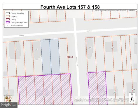 Vacant Land For Sale - Fourth Avenue #LOTS 157/158<br/> Baltimore County, HALETHORPE, MD 21227