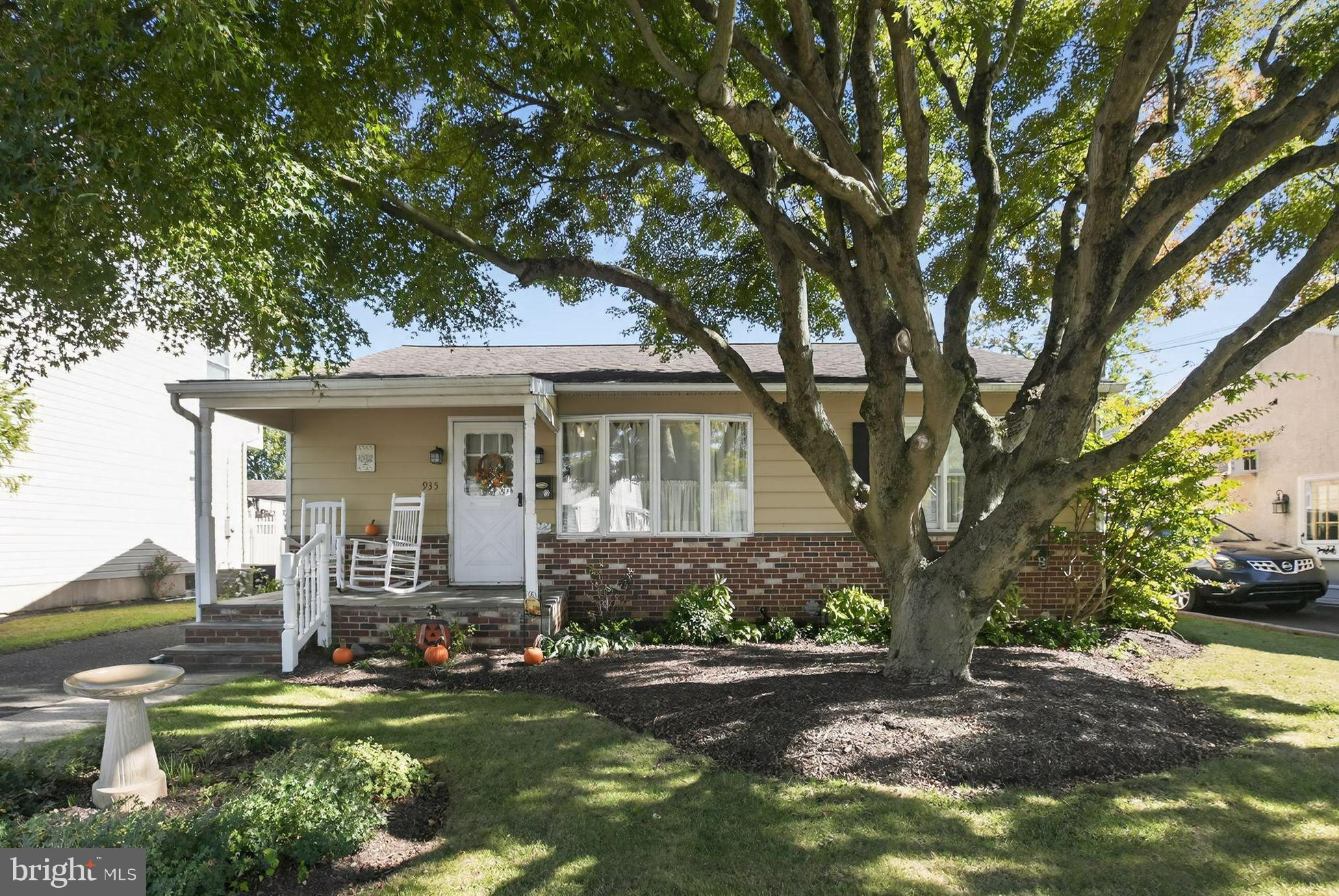 This three-bedroom partial brick front home has been lovingly maintained by its original owner for more than 69 years. A covered front porch provides a warm welcome into this well-cared-for residence. The spacious living room features a large bay window that fills the space with natural light. The eat-in kitchen offers hardwood flooring, generous cabinet and counter space, a tile backsplash, a built-in cupboard, and gas cooking. Conveniently, there is a side door from the driveway leading to a landing that opens directly into the kitchen which is perfect for bringing in groceries or easy everyday access. The kitchen flows into the family room addition, which also features hardwood floors, two storage closets, and a built-in bench with additional storage. This room opens to a beautiful Florida room that is wonderful for entertaining and overlooks the fully fenced, level backyard. There are three bedrooms, each offering ample closet space and hardwood flooring under the carpet. A full bath completes the main level. The basement provides excellent potential for finishing into additional living space and is currently used for laundry, utilities, and storage. Pull down stairs to the attic provides additional storage options. The fully fenced and level backyard is ideal for a swing set, ball games, or hosting barbecues, and also includes a storage shed. The location is exceptional and is just a few blocks from Ardsley Park, a ten-acre park featuring playgrounds, tennis courts, basketball courts, and ball fields, as well as the Ardsley Community Center, which offers community spaces, additional playgrounds, ball fields, and a highly regarded daycare center. Conway Field, offering even more ball fields, is also just a block away, making it wonderfully convenient for getting kids to practices and games! Convenient access to Keswick Village, Route 309, the PA Turnpike, shopping, restaurants, schools, and parks makes this home even more appealing. Hurry!!!