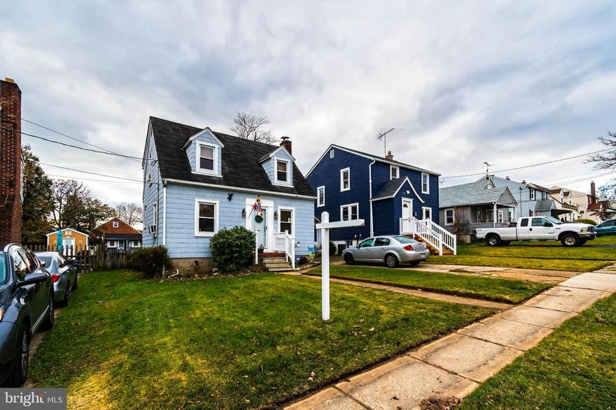 Adorable 2 BR 1 BA Cape Code offers an abundance of charm & character. Enter the front door into the cozy living room w/ a wood burning fireplace for those chilly winter nights. Thru the archway into the separate dining room that flows into the Kitchen w/ tons of cabinets space. Exit the kitchen door onto the deck overlooking the spacious fenced rear yard. Upper level features 2 BR and 1 FBA.  Unfinished lower level offers plenty of storage space.  2-3 car driveway for off street parking.