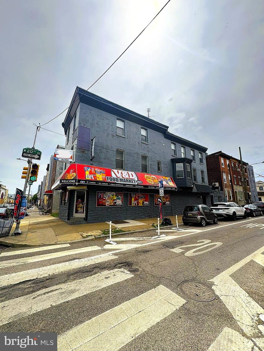 1944 Cecil B. Moore Avenue presents a fully occupied, mixed-use investment opportunity in the heart of Temple University’s primary rental corridor.

The property consists of 5 total units (4 residential + 1 commercial) and is currently operating at 100% occupancy, generating approximately $7,250/month ($87,000 annually) in gross income.

The asset benefits from a strong in-place tenant base, including a stabilized commercial tenant and residential units leased through 2026, providing immediate cash flow with limited near-term rollover risk. The residential unit mix (1BR and 2BR layouts) aligns directly with Temple’s student housing demand, ensuring consistent leasing velocity.

With in-place rents already performing near market levels, the opportunity offers a blend of stable income and long-term appreciation within one of Philadelphia’s most actively traded investment corridors.