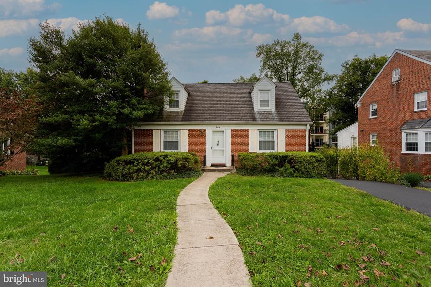 Fantastic Rental with a walkability score of Amazing!  4BR 2.5BA Charming Brick Cape Cod with many updates thru out.  Hardwood floors, open floor plan, finished basement, abundant storage, spacious rooms and more.  Great backyard and deck.  Garage parking and recently refinished driveway.  Seller looking for 700+ credit score.   A Must See!