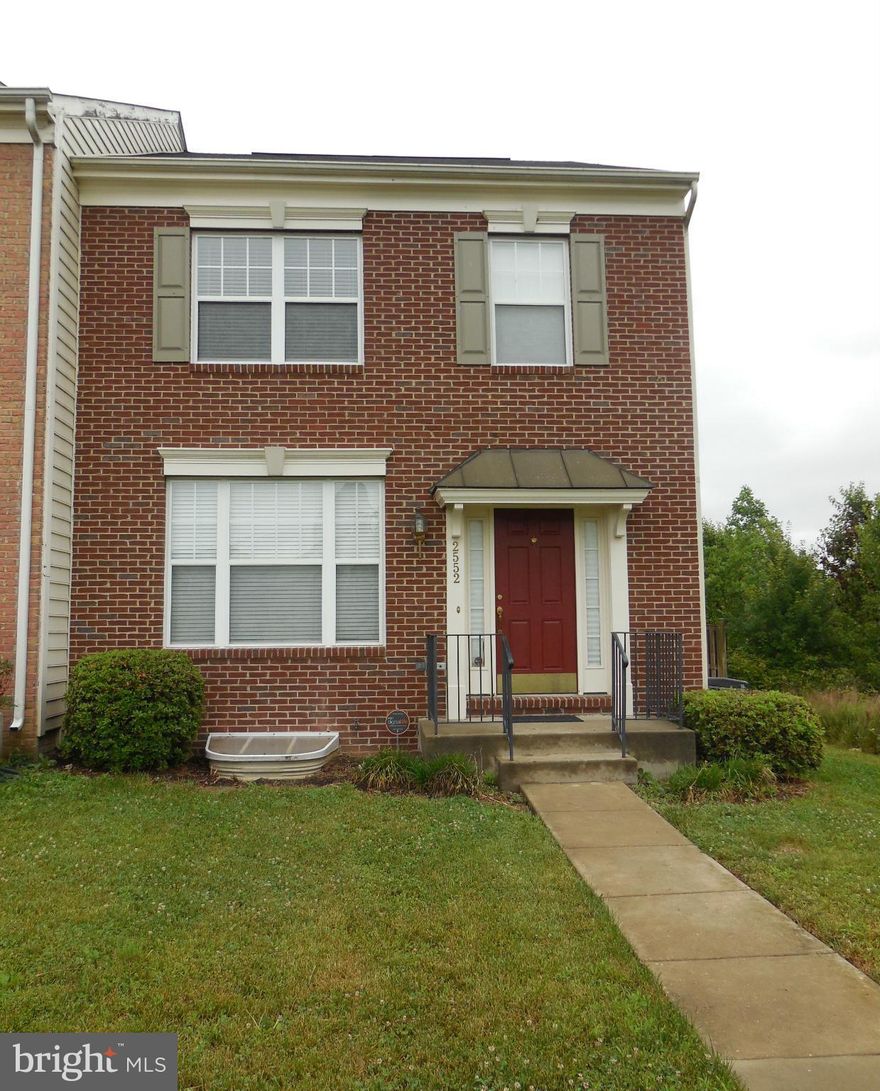 Beautiful, brick front, end unit TH with upgrades galore. Huge open floor plan boast a spacious eat-in kitchen, LR, DR and sun room. Luxurious MBR w/walk-in closet w/built-ins, deluxe MBA with soaking tub and separate shower. Fully finished LL with rec room, bedroom and full bath. Crown molding throughout. Washer/Dryer on UL. Brick patio is perfect for entertaining.