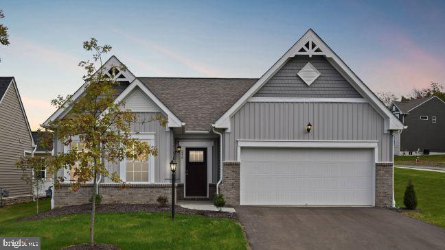 1-Acre Homesites in Trovinger Mill Road + Finished Basement Rec Room Included! 
BRAND NEW HOME. TO-BE-BUILT. Welcome home to the Drexel — a spacious ranch-style design offering main-level living on up to 1-acre homesites in scenic Hagerstown. With over 3,200 finished square feet, including a finished basement rec room, this home is designed for both comfort and flexibility.
Enjoy three main-level bedrooms, including a private owner’s suite with a walk-in closet and en-suite bath. A flex space off the foyer provides room for a home office, dining room, or den. The heart of the home is the open-concept kitchen, family room, and breakfast nook—ideal for everyday living and entertaining.
Personalize your space with optional upgrades like a gourmet kitchen, walk-in pantry, and a covered deck for outdoor enjoyment. The finished lower level expands your living space with a large rec room and the option to add another full bath.
Photos shown are of a decorated model and may display optional features and upgrades.