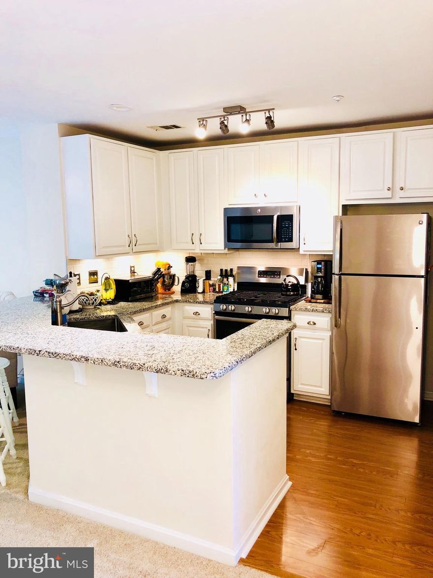 This beautifully fully renovated 2 bed 2 and a half bath 2 level stacked town home is a one of a kind. Walking access to Van Dorn Metro, Club house, Pool, Parking in front of Unit, private deck with view of the forest, new appliances, new carpet, new paint new everything in 2016. Lots of storage, beautifully maintained and cared for unit. THIS WILL GO FAST.