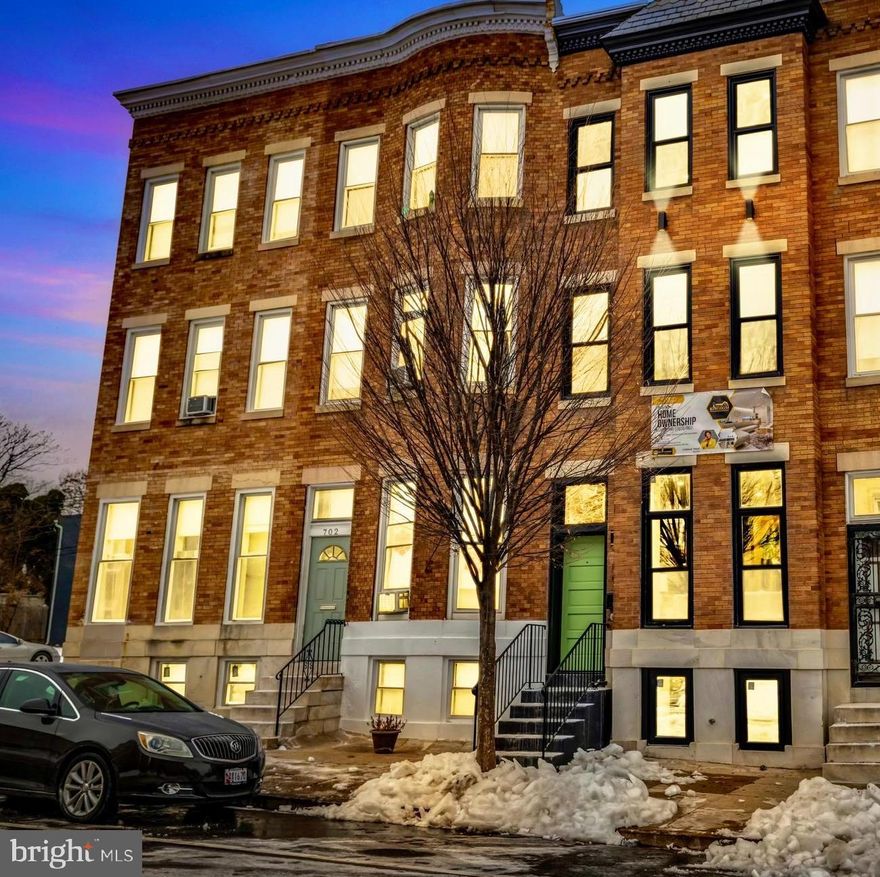 This fully renovated Baltimore City row home offers a thoughtfully designed layout across multiple levels, combining modern finishes with flexible living space.

The home features 4 bedrooms and 4.5 bathrooms, including a finished basement with a bedroom and full bathroom, ideal for additional living space, guest use, or home office needs. The main level offers an open and functional layout with a convenient half bathroom. Upper levels include well-appointed bedrooms with full bathrooms, providing comfort and privacy throughout.

With approximately 2,350 square feet of above-grade living space and a total of approximately 3,141 square feet including the finished basement, this property delivers generous square footage and versatility. Renovations were completed by local developers with attention to detail, updated systems, and contemporary design elements throughout.

Located in Baltimore City, this home provides convenient access to major routes, local amenities, and city attractions. A move-in ready opportunity for buyers seeking space, modern updates, and a well-executed renovation.

Property is eligible for the Central Baltimore Partnership homebuying incentive program, offering up to $15,000 in assistance for qualified purchasers. Additional incentives may be available through participating lenders. Eligibility, terms, and funding availability apply, buyer to verify directly with the program and lender. Other incentive or grant programs may be available as well!