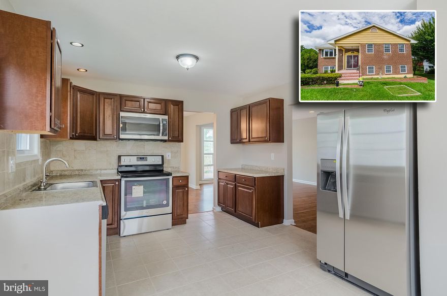 BEAUTIFULLY DESIGNED RENTAL WITH OVER 2,200 SQ. FT. OF LIVING SPACE! Hardwood floors throughout main level, spacious LR, separate DR, large eat-in kit w/ ss appliances & breakfast area, Master suite w/ full bath, finished basement w/ family room w/ fireplace, wet bar, & 2nd kitchen, 2 bedrooms, 1 full bath, rear deck overlooking backyard w/ storage shed, & driveway parking! No pets! RENTAL REQUIREMENTS - MUST HAVE GOOD CREDIT & 3 TIMES THE MONTHLY RENT IN INCOME