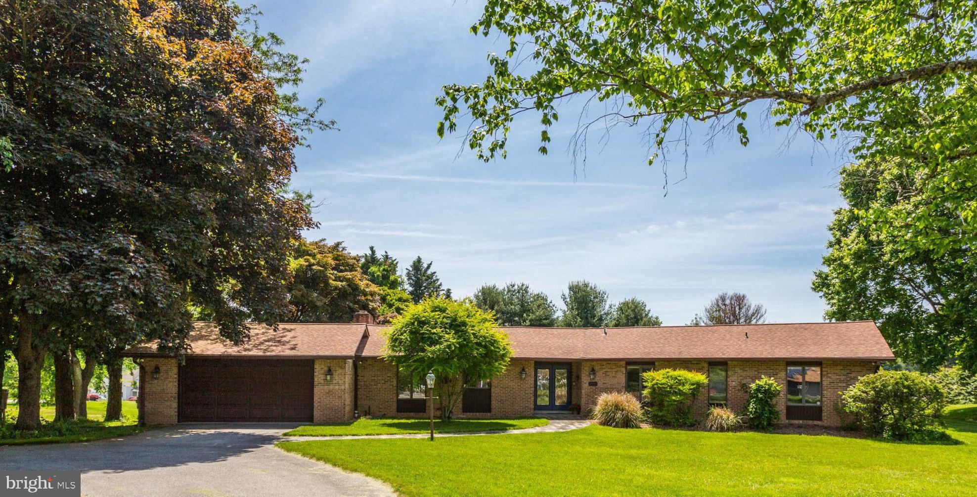Welcome home to this stunning all-brick rancher located in the peaceful community of sought after Allnutt Farms. Meticulously maintained, this home showcases a beautifully remodeled kitchen with stainless steel appliances, ample cabinet space, granite countertops with breakfast bar AND spacious breakfast room with fireplace. The spacious dining and sunk in living room feature gleaming hardwood floors and an abundance of natural light. The outdoor space, is perfect for entertaining or relaxing, with a gorgeous views and spacious backyard. This beautiful home is situated on a private lot, offering the peace and tranquility of country living while still conveniently located just a short drive from shopping, dining, amenities and major commuter routes. Whether you are looking for a peaceful retreat or a comfortable home to host family and friends, this home offers the perfect balance of charm, comfort, and convenience. Come see it today and make it your own! Tax record is incorrect, Total basement sq ft is 624sf and 352sf is finished.