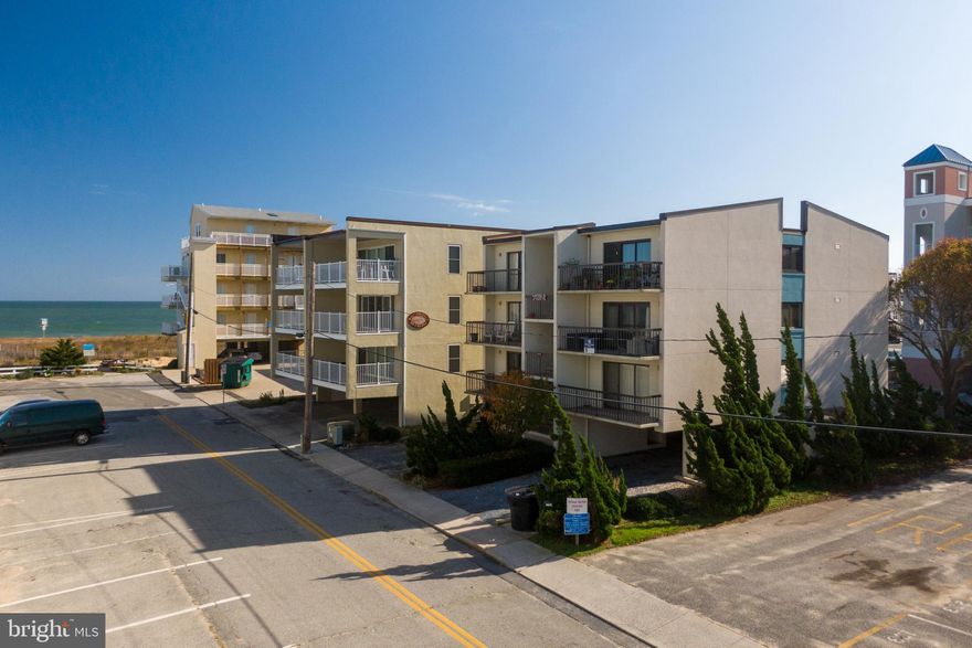 JUST STEPS TO THE BEACH! This lovely 2BR  2 1/2 BA ocean block condo is in a great location, especially if you want to be really close to the beach! The open floor plan features a combination living/dining /kitchen area with luxury vinyl flooring. The kitchen features granite counter tops, updated cabinets and an extended counter for additional space. The large oceanside balcony is great for taking in the water view and just relaxing and enjoying the ocean air! The master suite features an updated full bath, wet bar, a second private balcony and a private entrance. Both the 2nd full bath and the 1/2 bath have been updated! This is a small, well maintained, 6-unit building with low low condo fees! Call us today for additional details or to schedule your private showing!