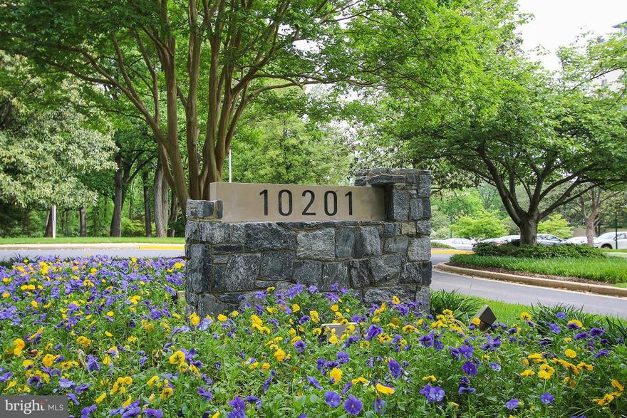 Freshly painted*renovated bathroom*updated kitchen w/stainless steel appliances*wood floors*lots of natural light*treed views*secure building*steps to Grosvenor Metro*easy access to all major transportation*on site grocery store (Grosvenor Market)* beauty salon*dry cleaner*4/7 reception desk*party room*fitness center*pool*unassigned free parking* roof terrace*tot lot*open 5/21 2-4