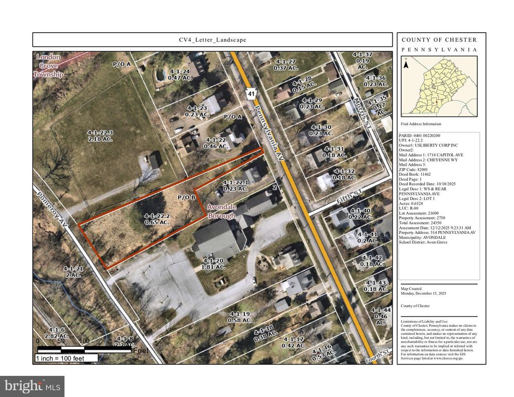 Photo of 514 Pennsylvania Avenue, AVONDALE, PA 19311 (MLS # PACT2114866)